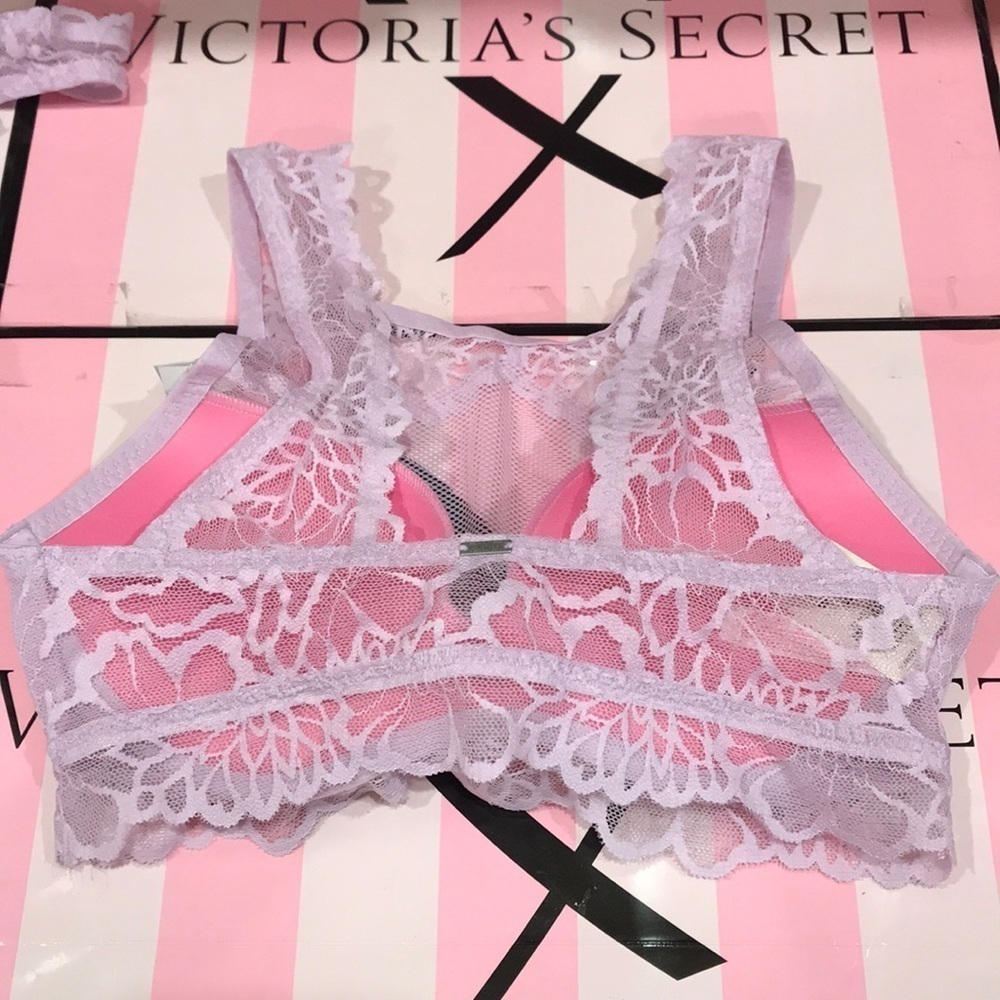 ๐ฅON SALE๐ฅ2/$25๐ฅ ๐ Pink ๐Victoria Secret Padded PUSHUP Bralette - Picture 3 of 8